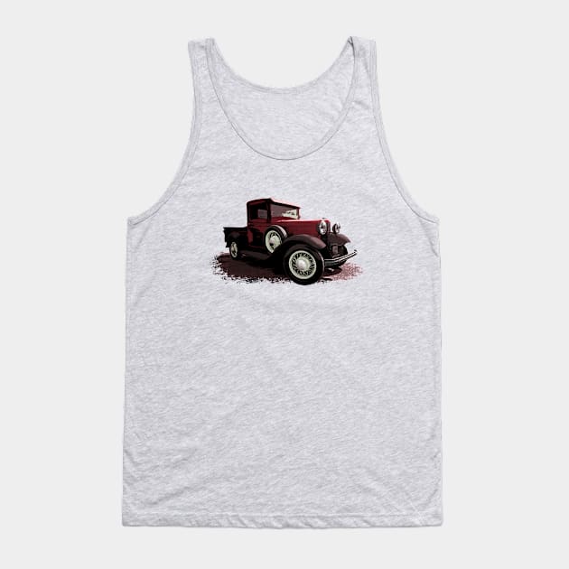 Red 1930 Ford Model A truck Tank Top by ZoeysGarage